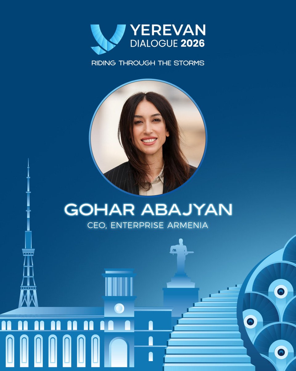 YerevanDialogue's tweet photo. Let’s keep unveiling the distinguished guests joining us at Yerevan Dialogue 2026!

📍 Yerevan
📅 May 5–6, 2026

Get ready for inspiring conversations, global perspectives &amp; meaningful connections 🌍🤝

#YD2026 #YEREVANDIALOGUE https://t.co/ndhpU7wOyj
