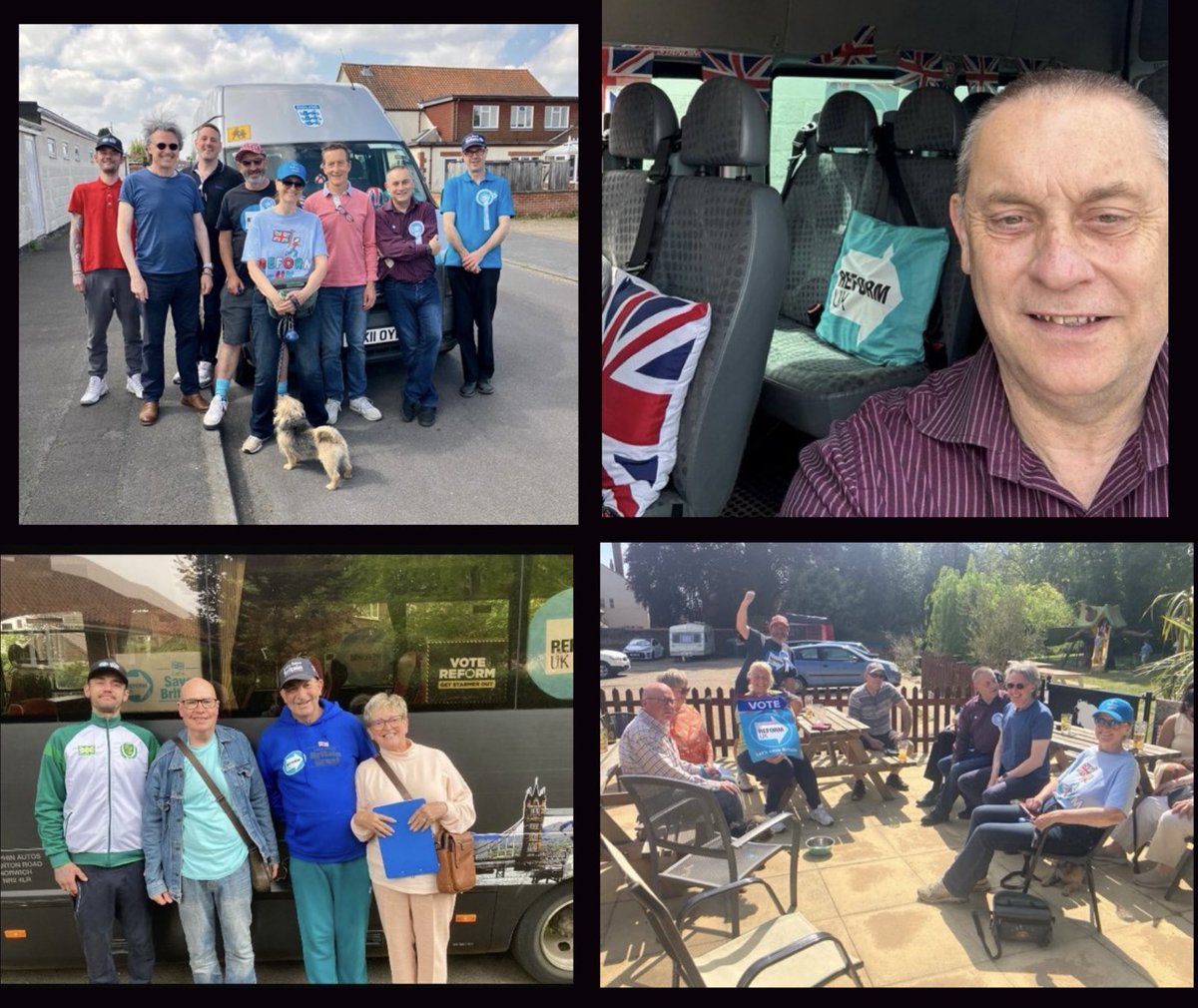 ReformDaily_'s tweet image. 🚌 Reform Norwich battle bus on tour 

Out across most wards this weekend with candidates &amp;amp; a brilliant team of volunteers 

Energy high, momentum building across the city 💥

Driven by @GladdenNig9859 👏🏻

🗳️ VOTE REFORM

#ReformUK #Norwich #TimeForReform