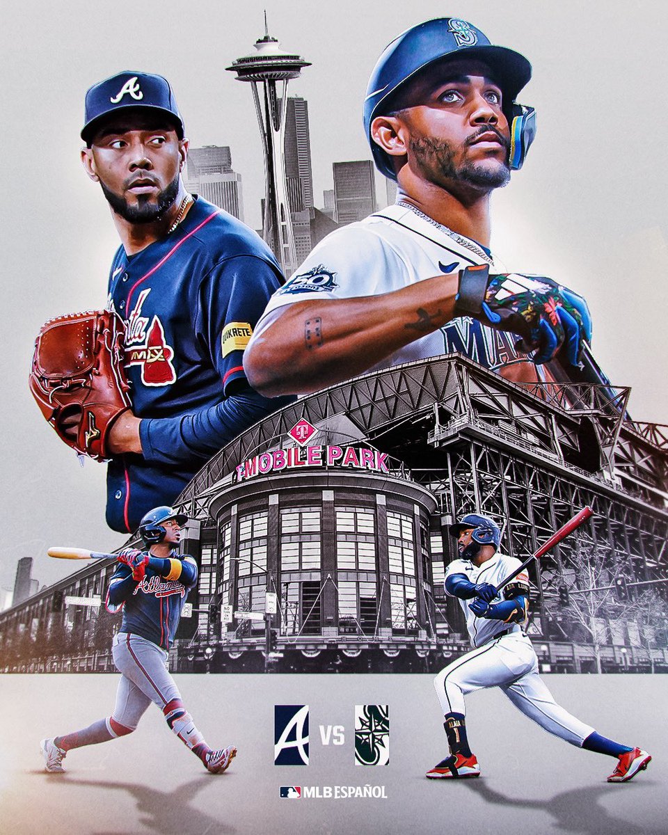 mlbespanol's tweet photo. ¡Choque de titanes, Braves vs. Mariners!

¿Están listos para este duelo épico? https://t.co/ZYJZTzNNGv