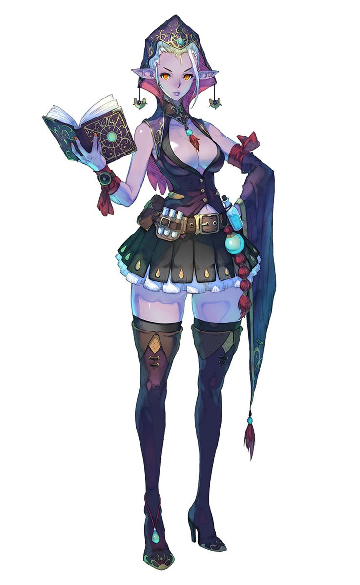 creativeuncut's tweet photo. Tereia, Topaki, Uloom, and Valarr from Exos Heroes.  

More art from the game: https://t.co/h468ADqc5v https://t.co/bmxIjfnO6c