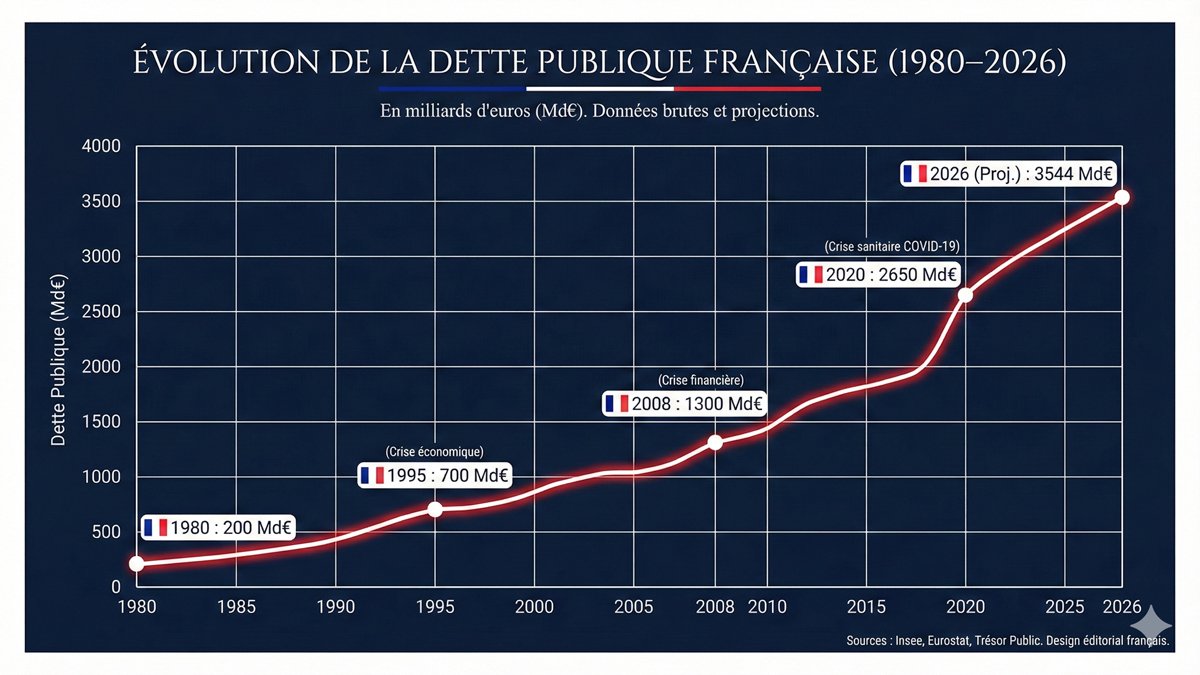 TunLibre1's tweet image. 😂😂 Où peut-être que
"Le régime français, qui appauvrit son peuple malgré ses richesses, entretient une hostilité permanente envers l'Algérie pour masquer ses échecs" 
@BrunoRetailleau 
Il suffit de regarder l'évolution de la dette de la #France !! 🤣