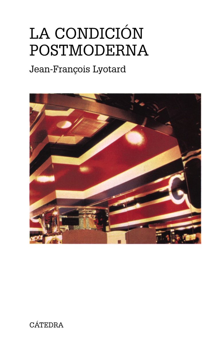 La condición postmoderna.

Autor: Jean-François Lyotard
Temática: Filosofía
Editorial: Cátedra 
Link: acortar.link/e2oWro
Apóyanos en: paypal.me/LibrosCultura1…