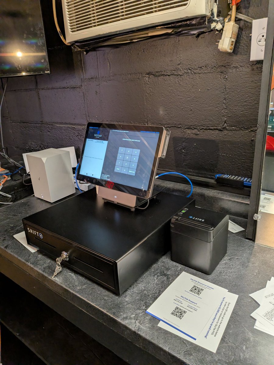 AustinJWS4's tweet photo. Newly installed! Check out 234 Bar &amp; Grill opening soon Cayuga IN powered by the best POS in the world @SkyTabPOS https://t.co/4pXNqtJ5sB