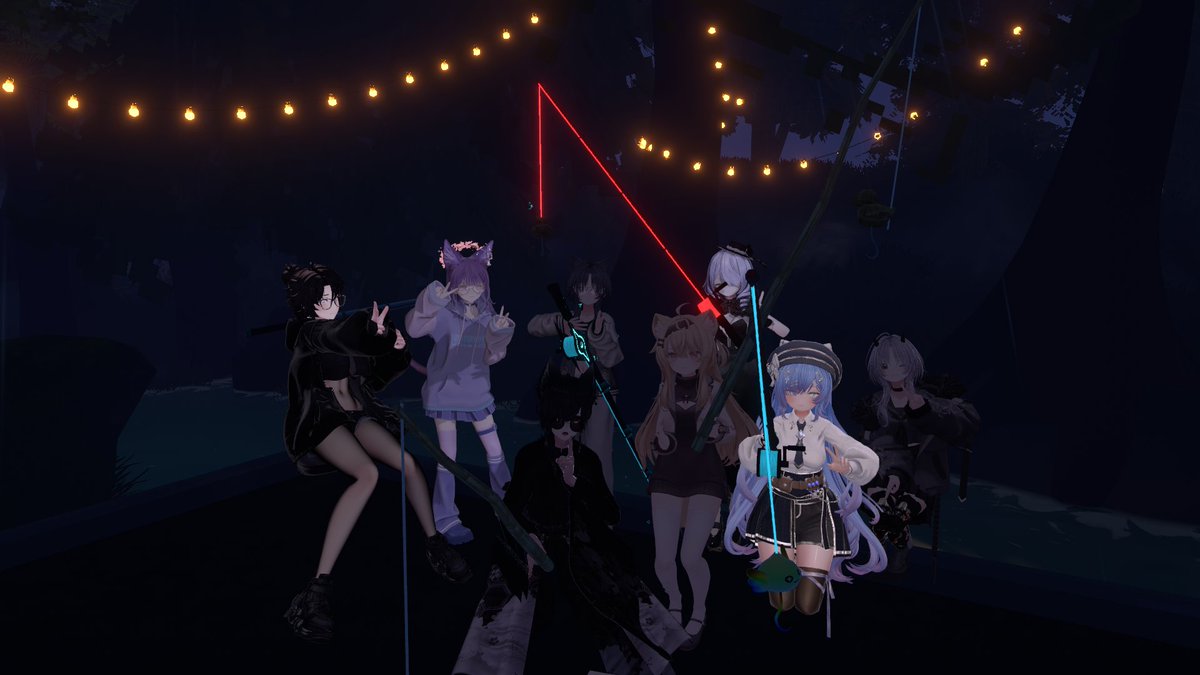ollie9021's tweet image. 大人数でゲムワ巡り楽しかった～！
#VRChat