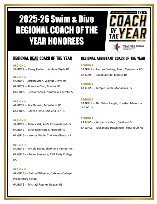 HumbleISD_KHS's tweet image. Swim and Dive's Coach Robinson has been named Region 6A Boys Swim and Dive Coach of the Year. Congratulations Coach Robinson!