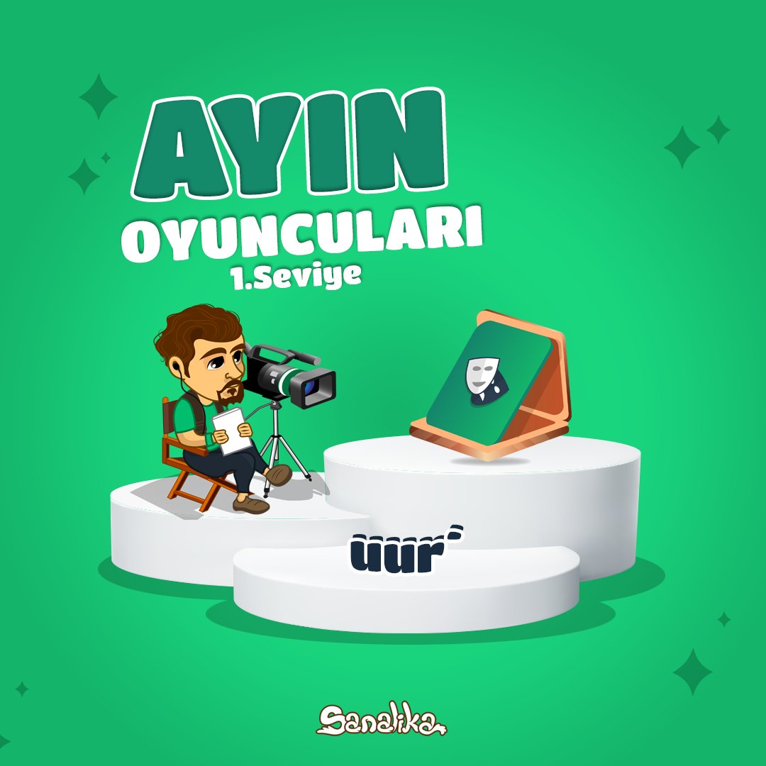 Sanalika's tweet image. Tebrikler! 🎉

Ayın Erkek Oyuncusu uur` oluyor ve Bronz Plaketin sahibi oluyor!

Kendisini tebrik eder, başarılarının devamını dileriz. 🎭

Bu süreçte emek veren tüm oyuncularımıza teşekkür eder, yeni ayda herkese başarılar dileriz!
#gala #tören #sanalika