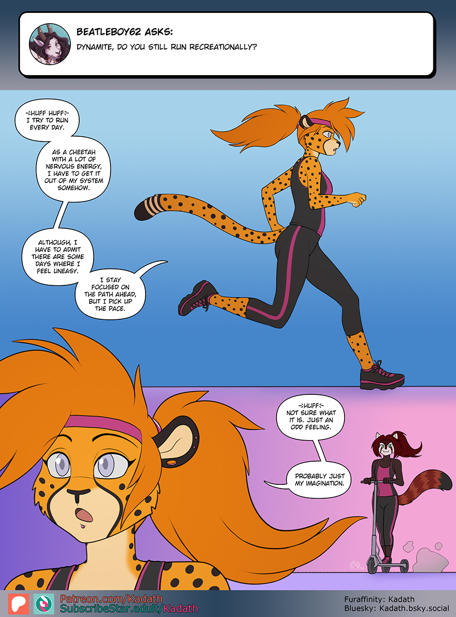 UnknownKadath's tweet photo. Ask Puz n Pals #541

Each day she finds herself running just a little bit faster. https://t.co/IaGSZRLXkd