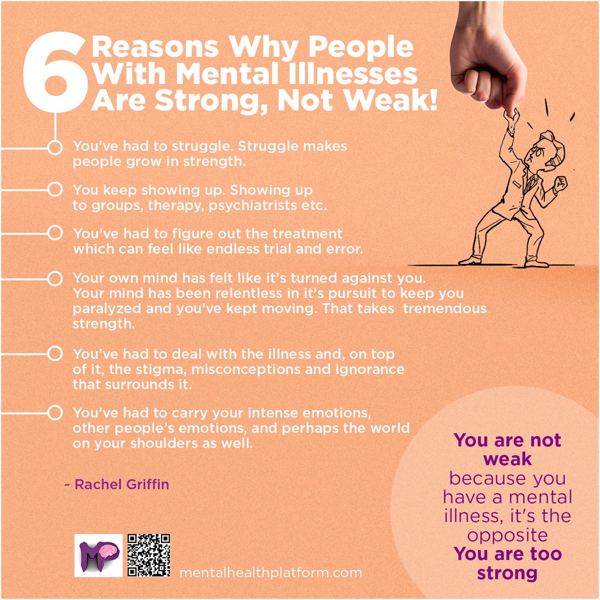 MEHEP4U's tweet image. May is Mental Health Awareness Month ⭐️
Six Reasons Why People with Mental Illnesses are Strong, Not Weak.

1. You have had to struggle. Struggle makes people grow in strength. 

#mentalhealth #mentalillness #mentalhealthmonth #mentalhealthawareness #psychology #psychiatry