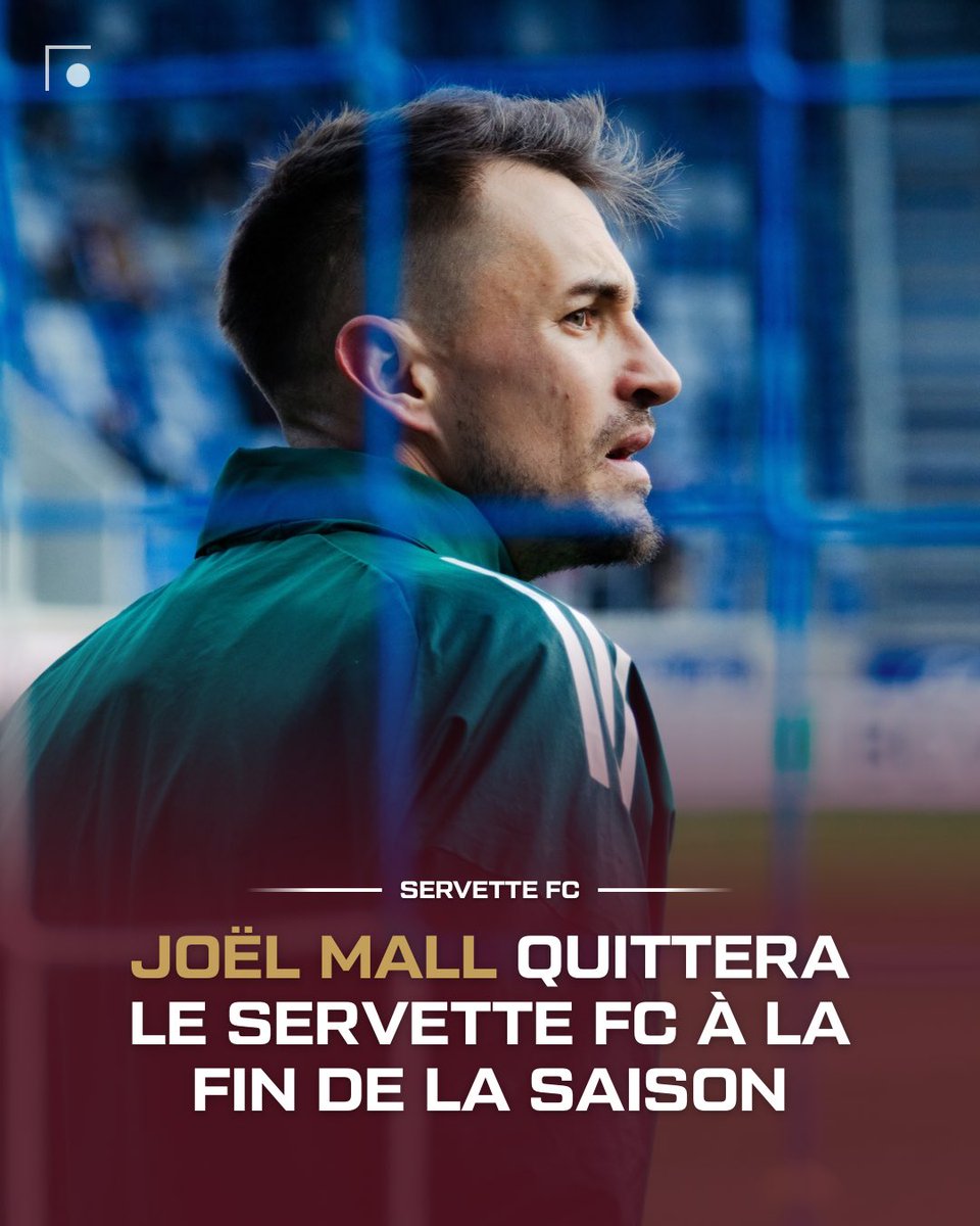 LucarneGrenat's tweet photo. 🚨𝐎𝐅𝐅𝐈𝐂𝐈𝐄𝐋 🚨

Le club a annoncé dans la journée que Joël Mall quittera le club au terme de la saison actuelle. Le portier argovien de 35 ans était pourtant encore sous contrat jusqu’en juin 2027. ❌

Arrivé au club à l’été 2023, Joël Mall aura porté les siens de la coupe d’Europe au souvenir le plus mémorable, le sacre en Coupe Suisse, le 2 juin 2024. 🏆🤩

𝐌𝐞𝐫𝐜𝐢 𝐩𝐨𝐮𝐫 𝐭𝐨𝐮𝐭 𝐉𝐨𝐞̈𝐥 🫡