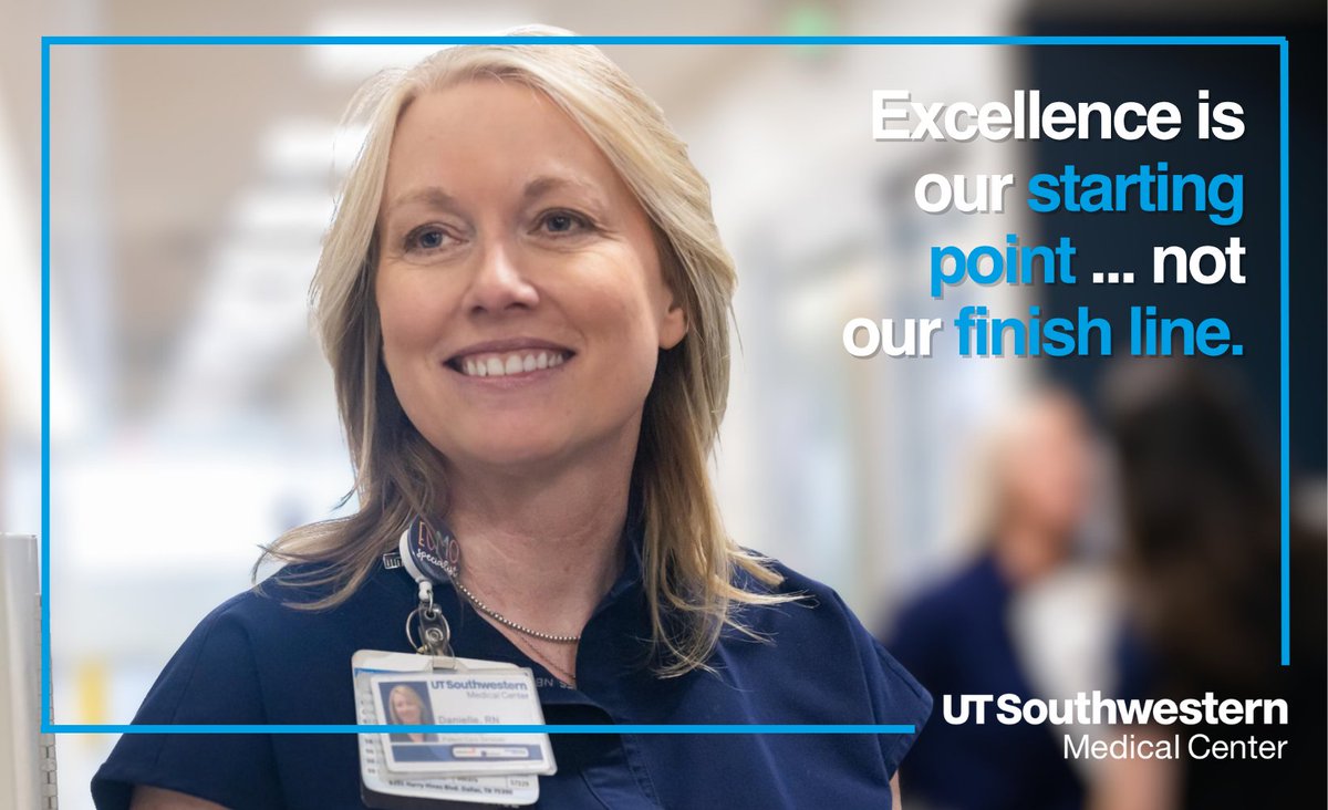 UTSWCareers's tweet photo. Dedicated to our mission. Devoted to our patients. To all our nurses: Thank you for your tireless work, your expertise, and your heart.

Happy #NursesWeek from all of us at UT Southwestern Medical Center! ✨

https://t.co/lHQBkzPbos https://t.co/wyIml1nmzh