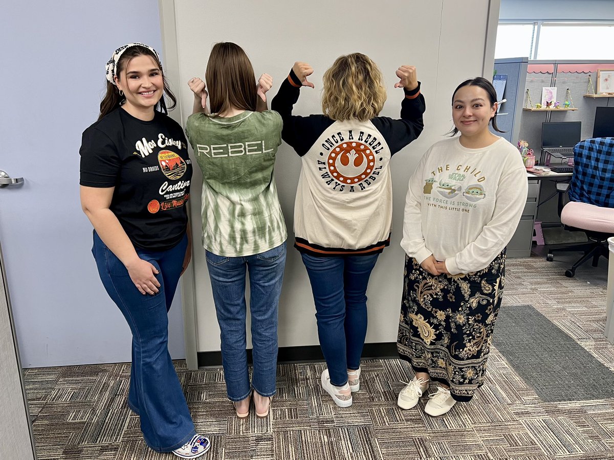 MidwestCommFCU's tweet photo. ✨ May the 4th be with you! ✨

Our staff showed up ready to celebrate in their best Star Wars gear today! From the light side to the dark side, the force is strong with Midwest Community!

#StarWarsDay #maytheforcebewithyou https://t.co/0QoF5OYWjl