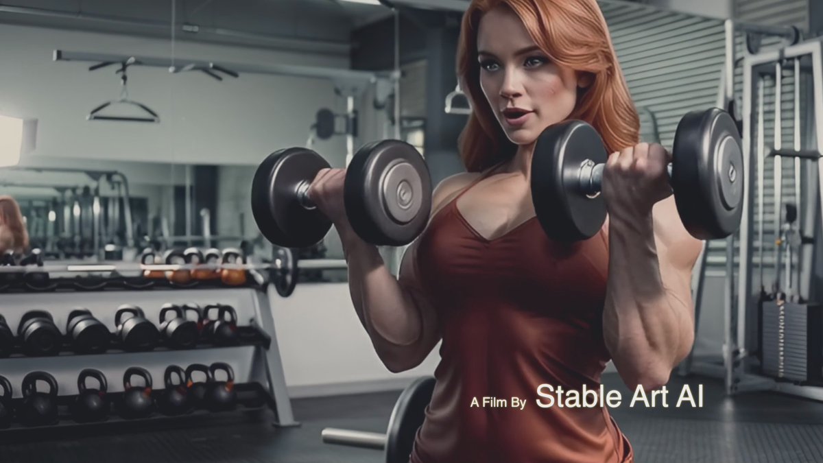 StableArtAI's tweet image. Even An I needs to stay in shape.
Now Streaming
Part of our Fitness series: stableartai.com/ai/on-demand
#fitness #diet #gym #aiartinflim #artcommunity