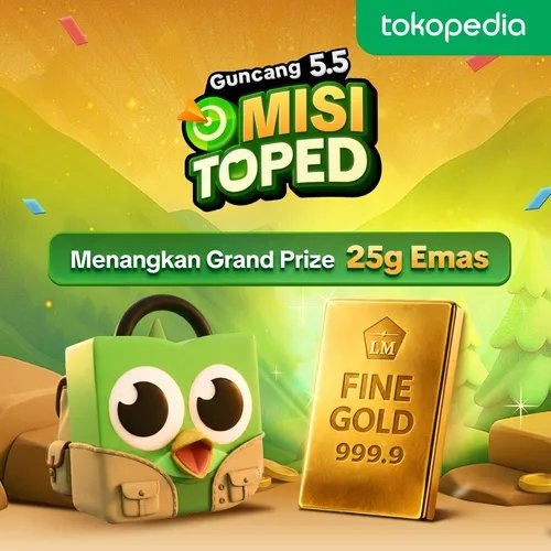 bgs_18's tweet photo. Main Misi Toped di Tokopedia 
Bantu kumpulin kunci, yuk! Kamu bisa dapetin voucher belanjaan dibayarin hingga ratusan juta &amp; kesempatan menang Hadiah Utama 25g Emas!
Klik link ini, siapa tahu dapet voucher 200rb! 👉  https://t.co/O2rMOyn8hT https://t.co/hjjoblk233