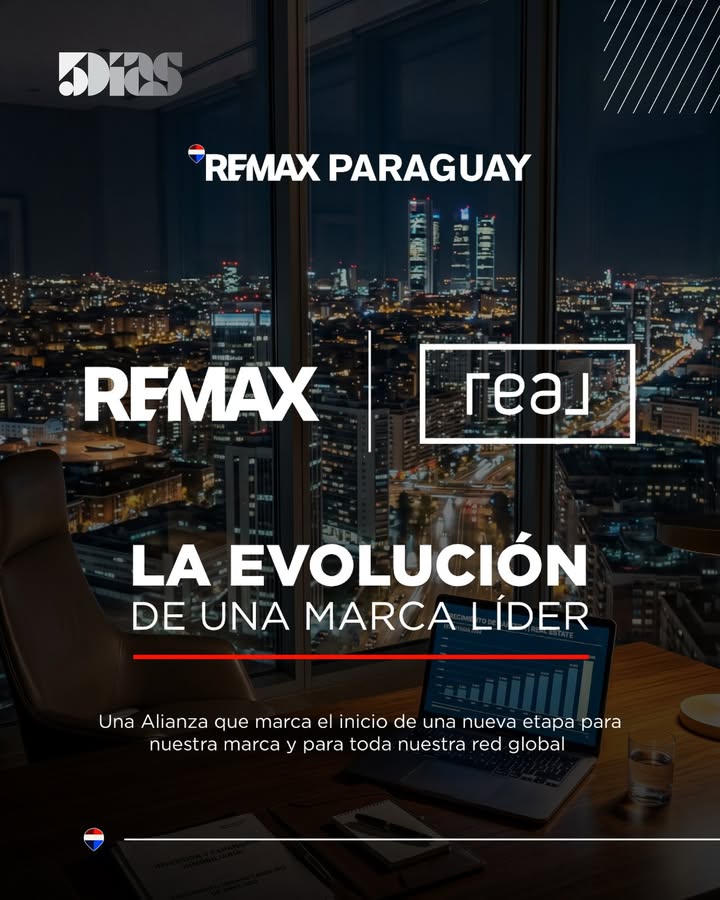 5DiasPy's tweet image. REMAX se integra a Real Brokerage por US$ 880 millones y acelera su apuesta global 🏢🌎

Más de 180.000 agentes y foco en tecnología para escalar el negocio. Paraguay seguirá operando con normalidad.

Más información en:
 5dias.com.py/article/remax-…

#RealEstate #Negocios #Paraguay