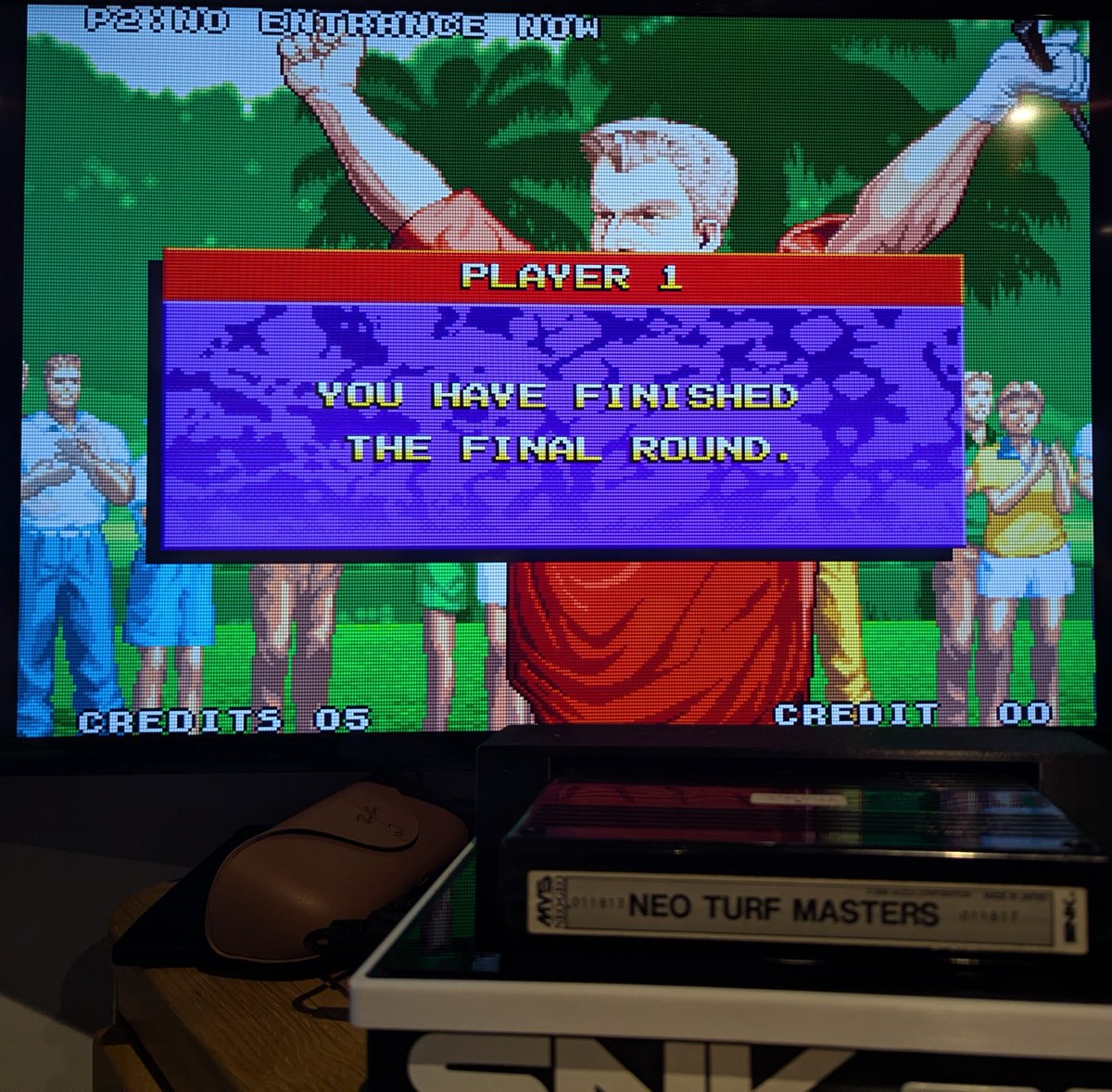 retrogubb's tweet image. Turf masters has been conquered!
However, I could play this over and over again, as its one of THE most addictive games on the system!
#neogeo #snk #arcade #retrogaming #retrogames