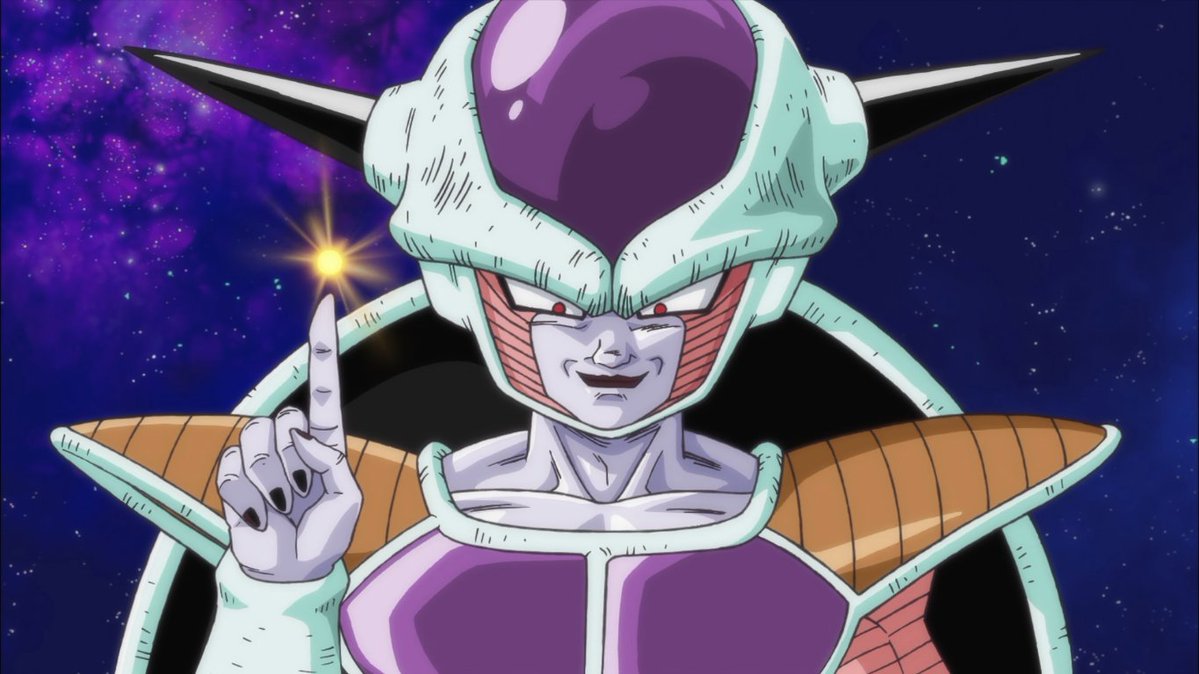 ambvibe's tweet image. Pequeño edit a un frame de Freezer cambiándole los colores y composición
#Dbz #DragonBall #Frieza