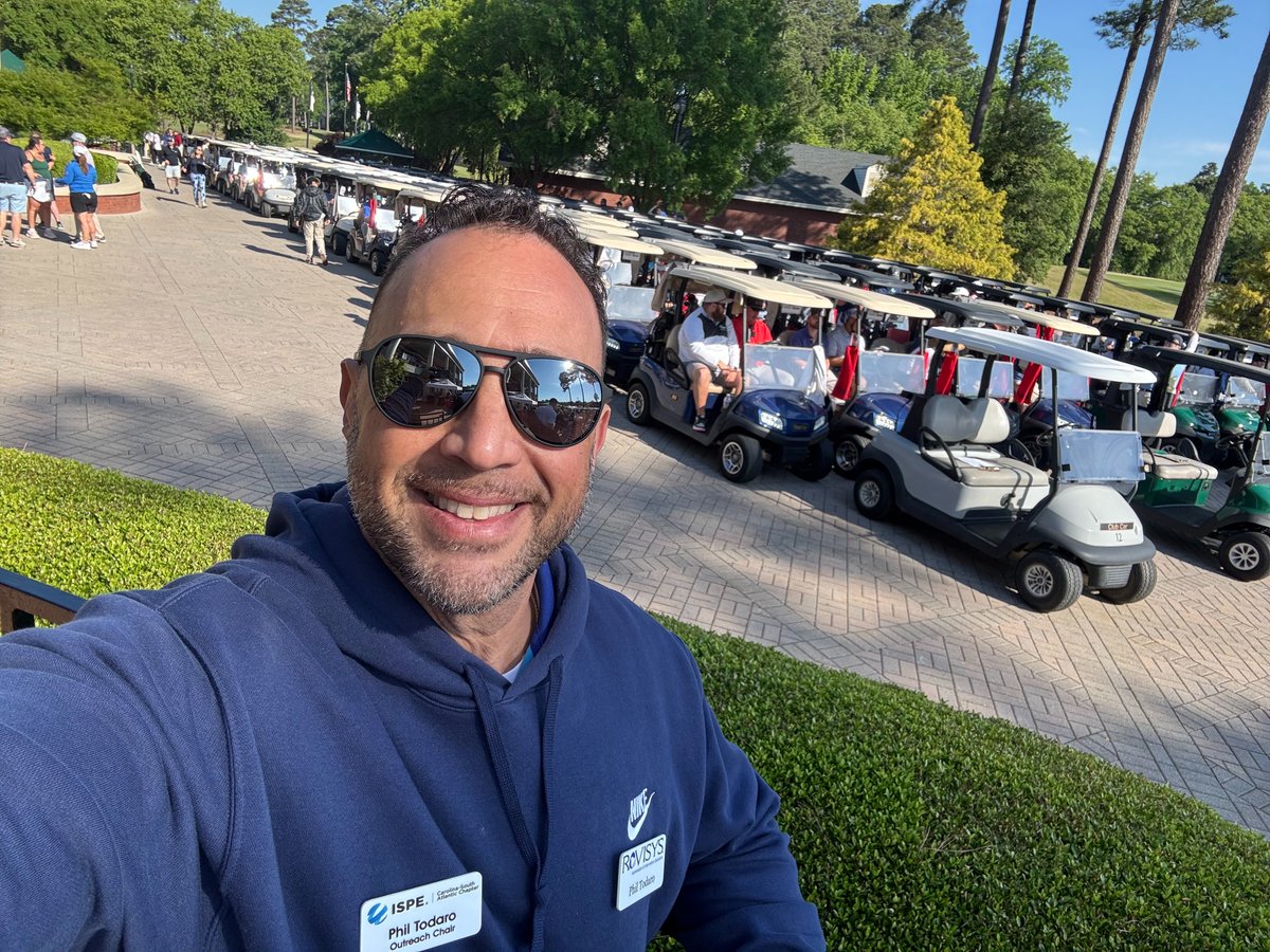 RoviSys's tweet photo. Perfect day with @ISPE_CASA at their annual RTP Golf Outing! #rovisys #pharma #biotech #networking #systemintegrator #provensolutions https://t.co/VIknJfHCp9