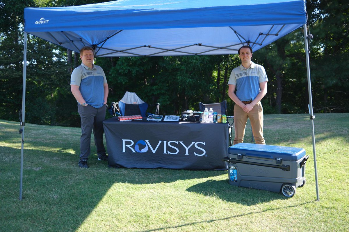 RoviSys's tweet photo. Perfect day with @ISPE_CASA at their annual RTP Golf Outing! #rovisys #pharma #biotech #networking #systemintegrator #provensolutions https://t.co/VIknJfHCp9