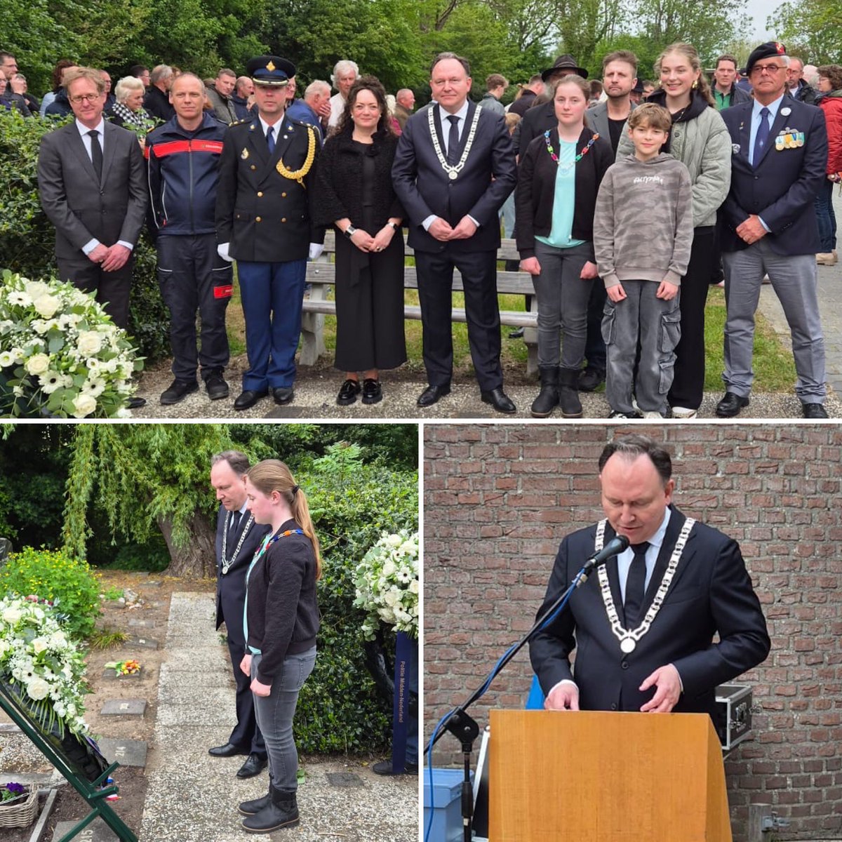apreinders's tweet photo. Voor Dodenherdenking waren vanavond in onze gemeente verschillende herdenkingsbijeenkomsten. Zo ook op de algemene begraafplaats in Kockengen. Samen met kinderburgemeester Rosalinde een krans gelegd bij het oorlogsgraf van Hendrik Brunt. https://t.co/9TnIKS61DV #StichtseVecht https://t.co/xCkzDLiJ5j