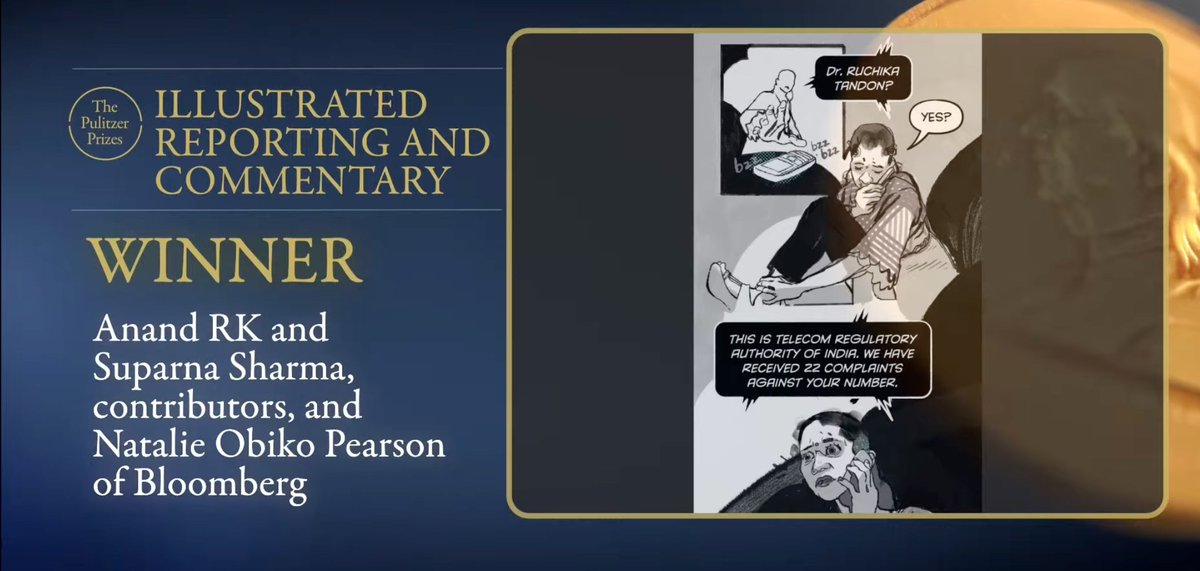 chaioverdose's tweet photo. So proud of you @an_anandrk ! From Eisner to Pulitzer- you're killing it!! 🥳 https://t.co/iRwnh3HNCN