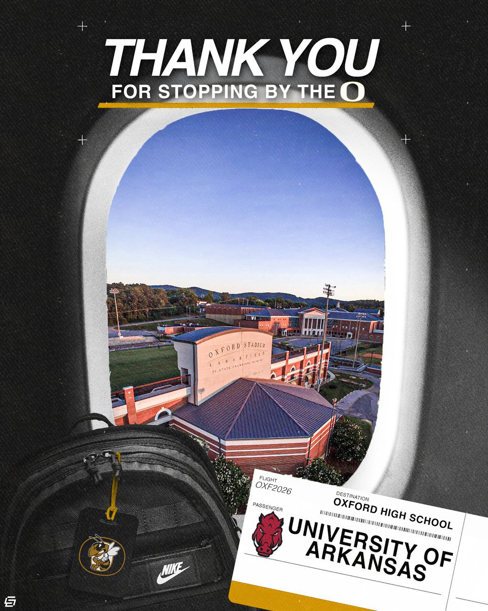 OldGoldFB's tweet photo. Thank you to Arkansas for recruiting Oxford! https://t.co/7vUmC8do3b