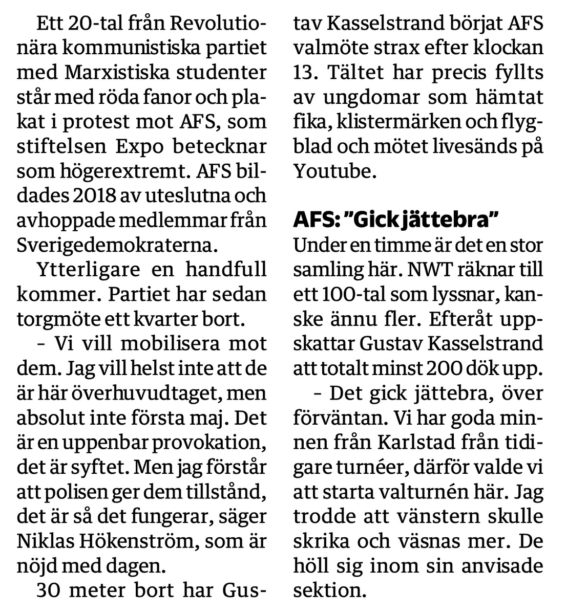 Alternativ för Sverige tweet media