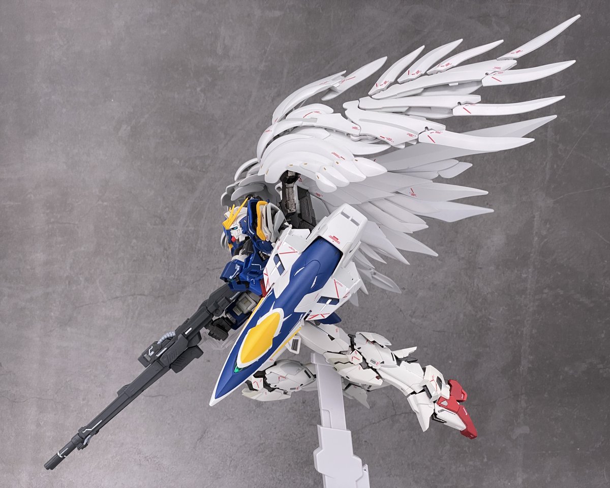XXXG00YSW's tweet image. GWのガンダムW納め
(●&amp;gt;◡&amp;lt;●) クロークドカスタム・テイクオフ！
#GWはガンダムW #ガンダムW