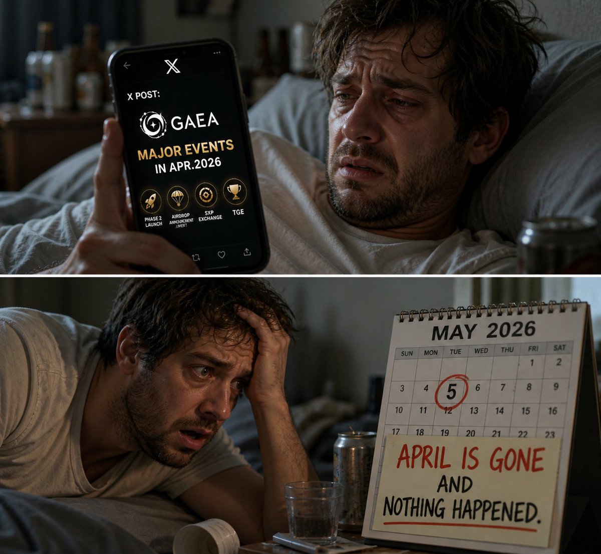 Jogamaz's tweet image. “Major Events in APR26” = one post about TGE?

At this rate, May 24 isn’t a launch event…
it’s more like a funeral. ⚰️
@aigaealabs @GAEA_Core @KCasie79179 @Cal_EricCai #TGE $GAEA