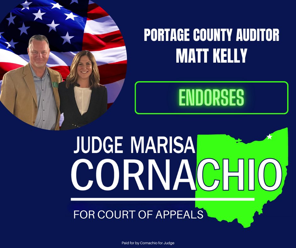 PortageGOP's tweet photo. 🇺🇸 ⚖️ Judge Marisa Cornachio brings experience, integrity, fairness, and steady judgment to the bench.

Judge Marisa Cornachio for Court of Appeals. https://t.co/gFOpq0j1RI