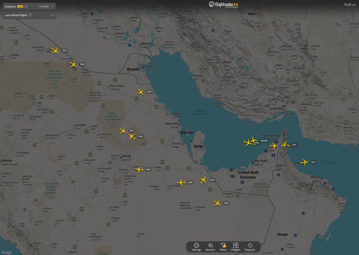Following several incidents in the region today, including Iran firing "warning shots" at U.S. Navy ships transiting the Strait of Hormuz, attacking a South Korean merchant vessel with unknown projectiles, and several drones and missiles fired at the United Arab Emirates (UAE),