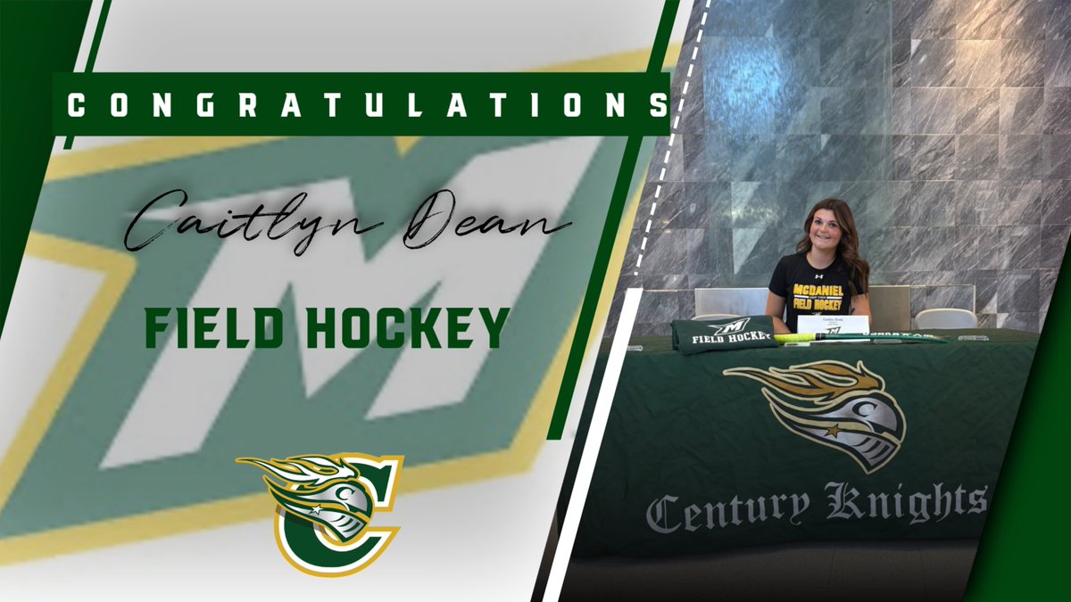 Century_Knights's tweet image. Congratulations, Caitlyn Dean, who will continue her academic and field hockey career at McDaniel College! #GoKnights