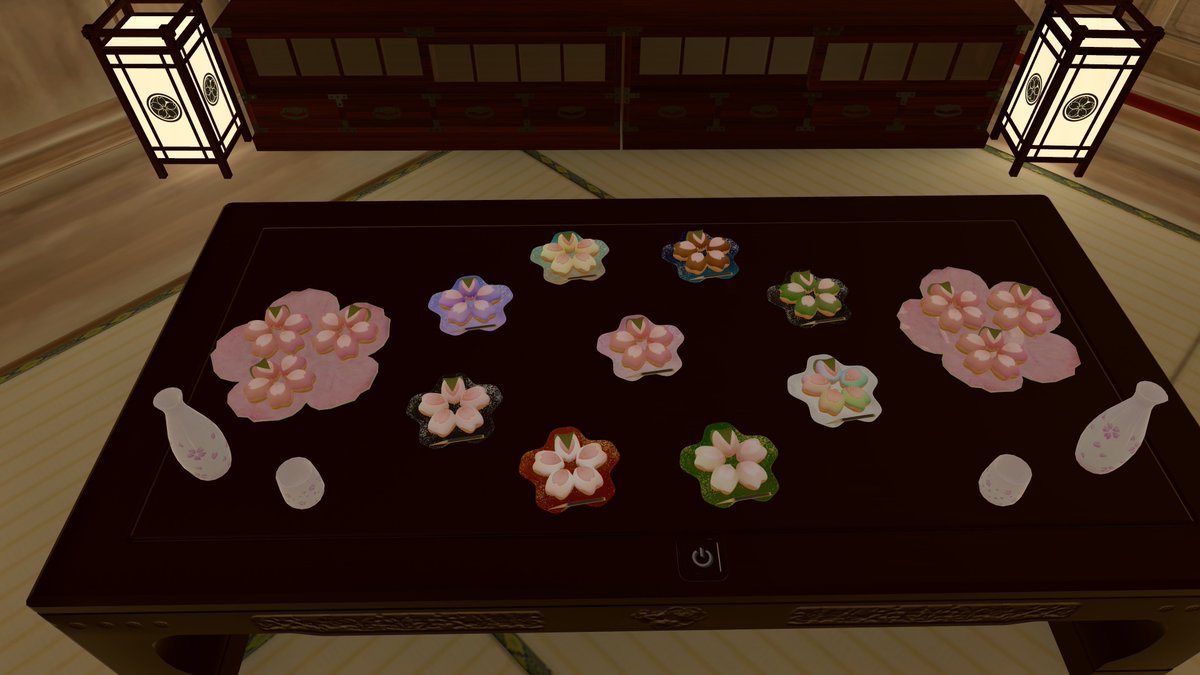 TamamofuFox's tweet image. きつねさん🦊
巣に新アイテム「さくらドーナツ」を追加したこや🦊🌸

 #VRChat  #VRChat_world紹介