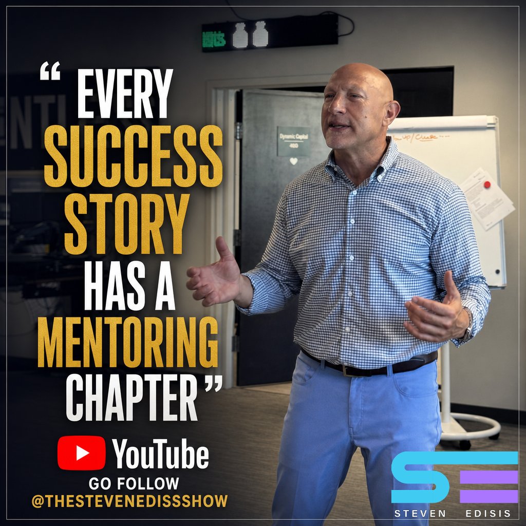 DynamicCap's tweet image. 84% of CEOs credit mentorship for better decisions. Stop guessing—start scaling with proven strategy. Learn real business, sales, and growth.
Go follow on YouTube @theStevenEdisisShow
#TheStevenEdisisShow #BusinessGrowth #EntrepreneurMindset #SalesTraining #Leadership