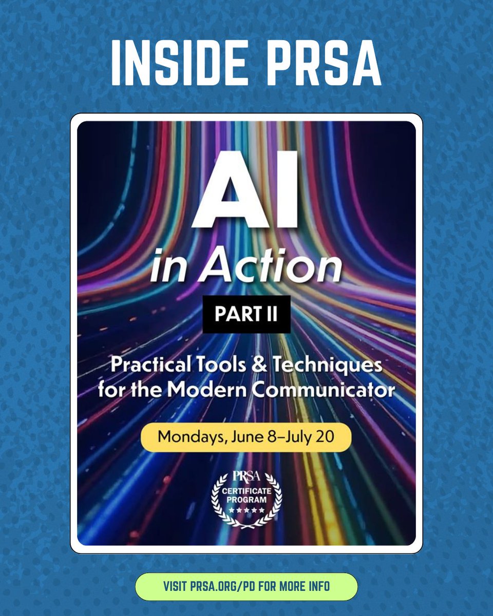 PRSA tweet media
