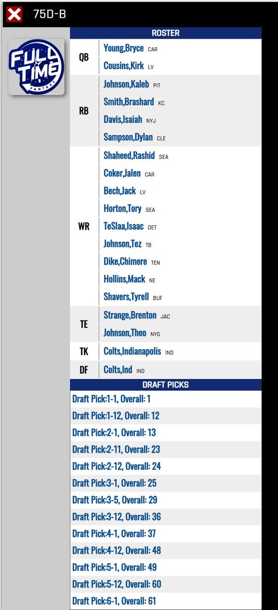 FullTime Fantasy tweet media