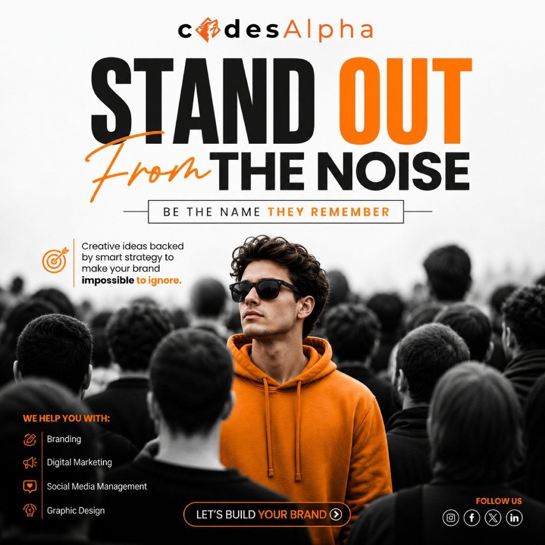codesalphaofc's tweet image. 🚀 STAND OUT FROM THE NOISE

Make your brand unforgettable with creative strategies that boost visibility and help you rise above the competition.

Visit codesalpha.com

#Marketing #BrandAwareness #StandOut #CreativeMarketing #DigitalBranding #codesalpha #socialmediapost