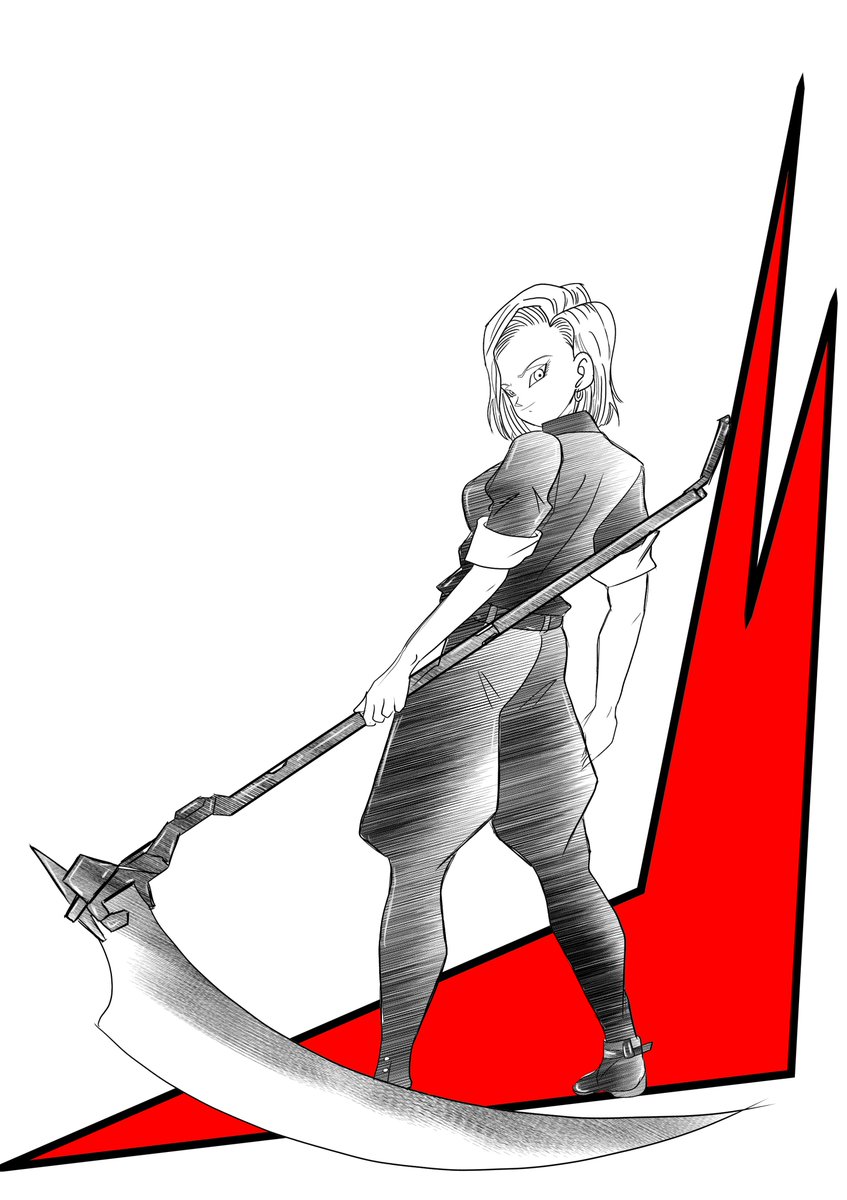 LightRatePort's tweet image. #ガンダムW
ガンダムデスサイズの
パイロットのデュオ・マックスウェル
で描いてみたけど
18号だと暴走族の特攻服に見えてしまう