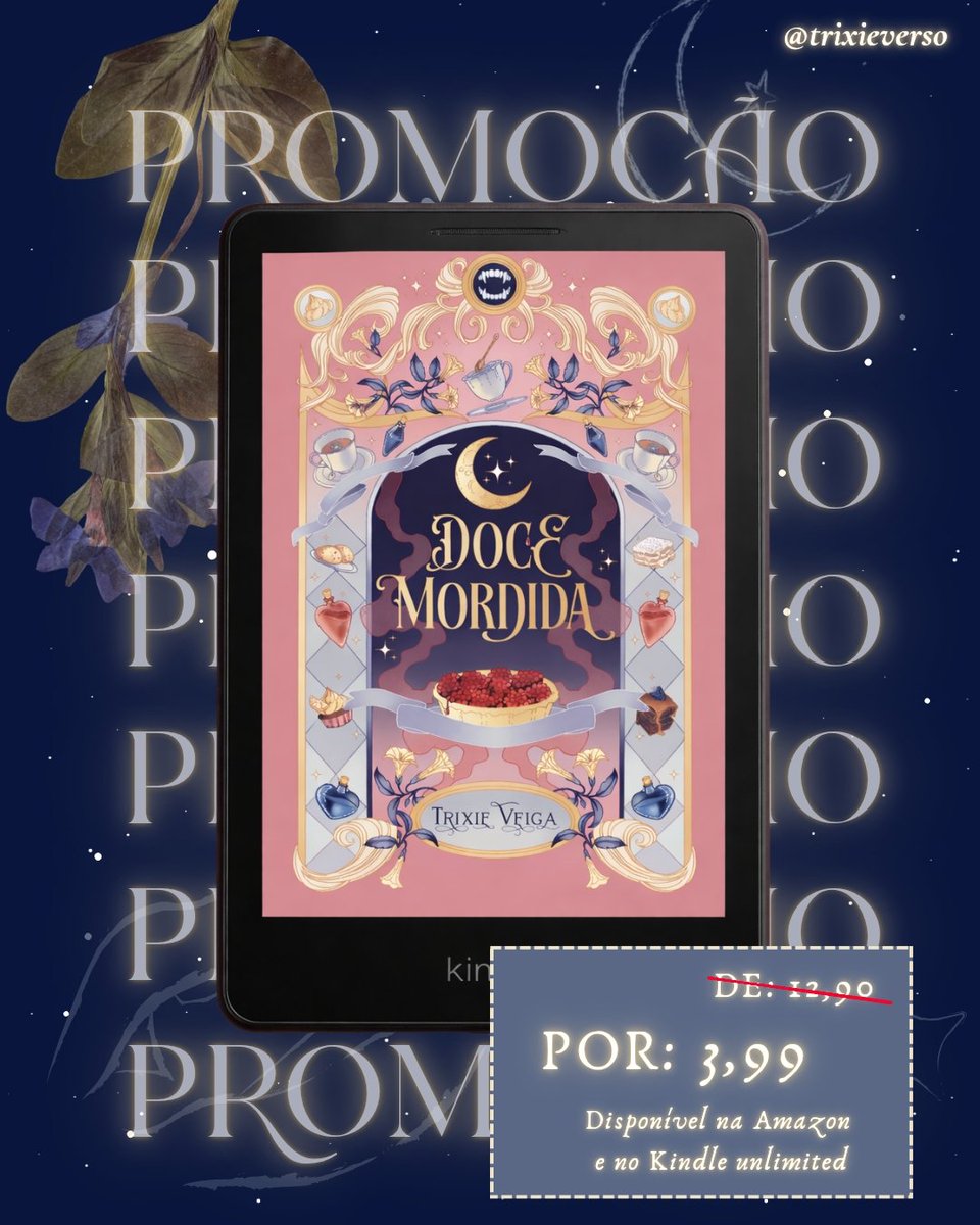 trixieverso's tweet photo. É minha semana de aniversário e isso significa uma coisa só: promoção 🎉

Doce Mordida está com desconto até o dia 08/05 💗

#booktok #autorabrasileira #livrosromânticos #kindleunlimited #booktokbrasil https://t.co/LYEgIFqy3s