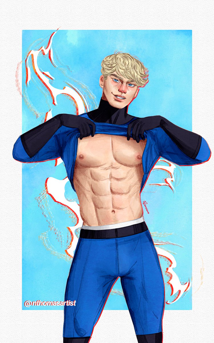 nthomasartist's tweet image. Johnny Storm - Human Torch

don't mind him, he's just showing off again

#johnnystorm #humantorch #fantasticfour