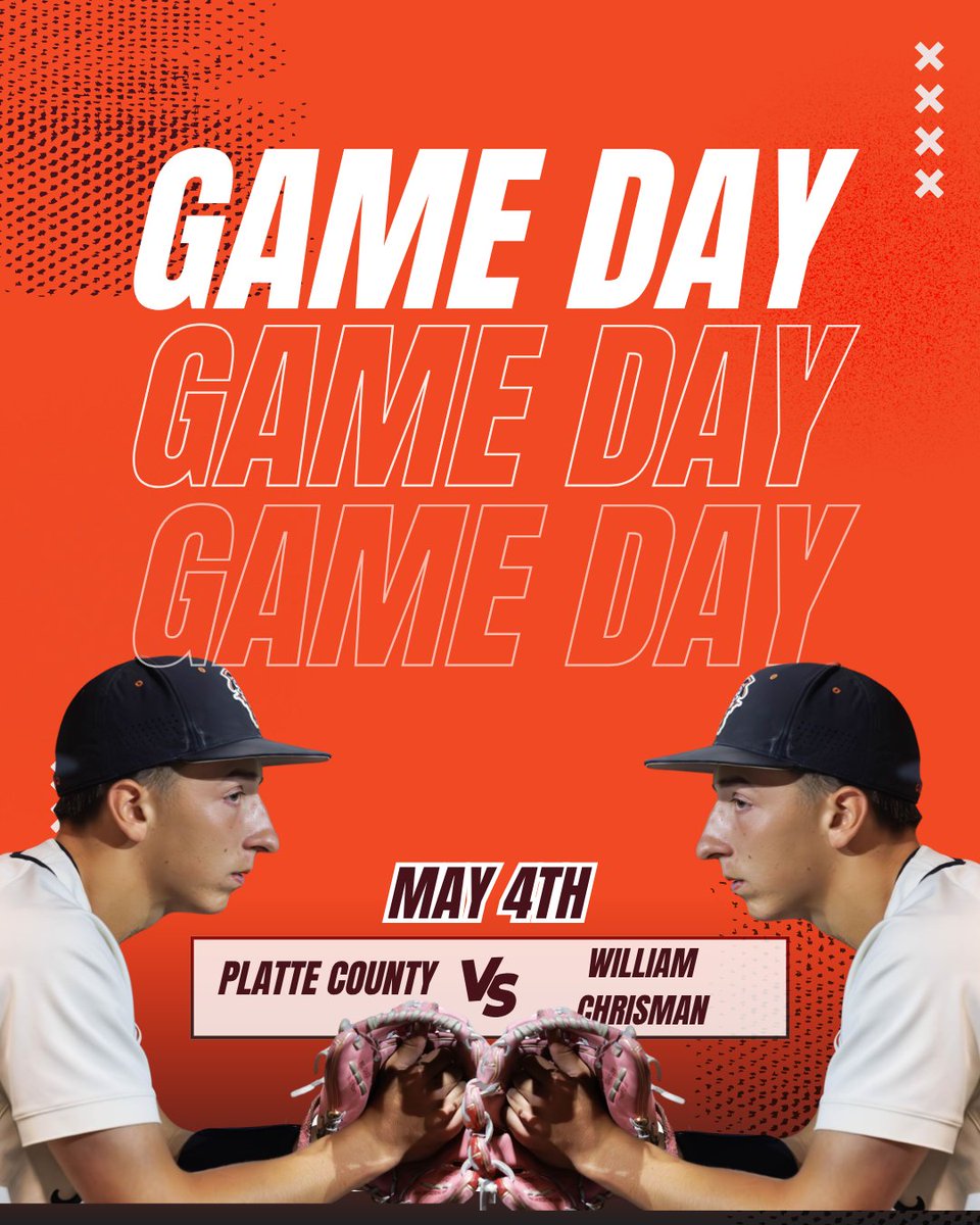 SportsPchs's tweet photo. GAME DAY!    

PCHS Baseball
4:30 PM 
vs William Chrisman
5.4.26 

Graphic created by Owen Bane, PCHS Sports Marketing Student https://t.co/KybotZxFA2