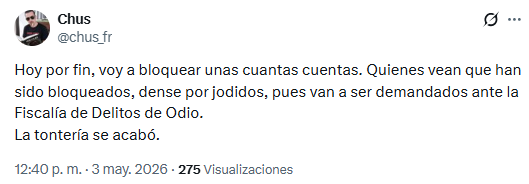 Chus tweet media