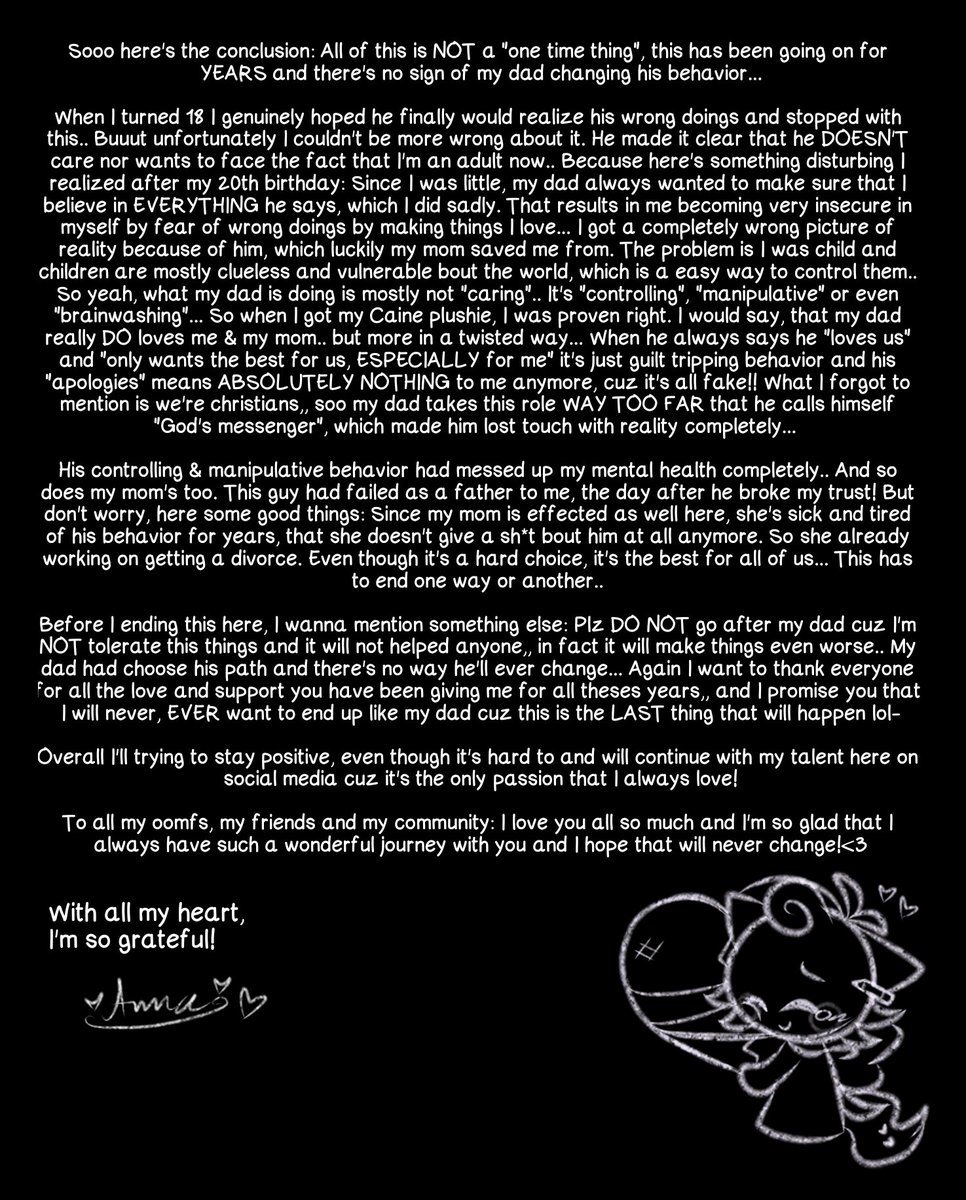 angelika_leyva's tweet image. TW:sensitive stuff//The full story about everything..🥀 //thx everyone for your support&amp;lt;3🥹🫂🫂❤️‍🩹 #vent