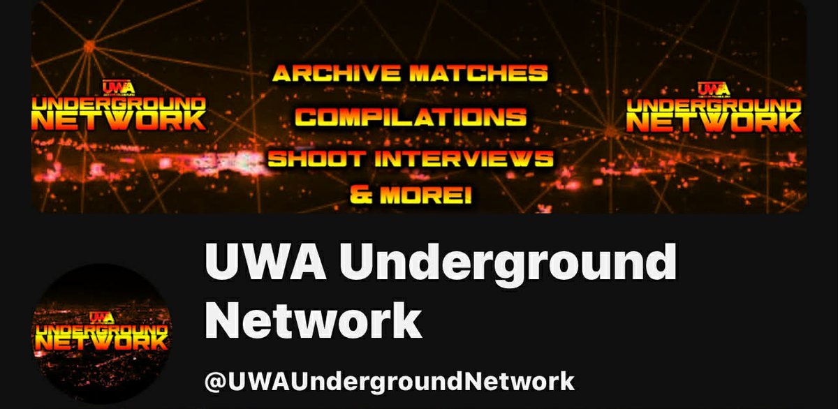 SVBW2018's tweet photo. Ladies and Gentlemen, Free Fight Promotions Representative E.T. Eric Tyler Mullins here. Letting you know of our new home for the history and archives of Underground Wrestling Alliance: The Underground Network. Find it on YouTube, and definitely subscribe. We are all excited. 😀 https://t.co/pOrlnnKqIK