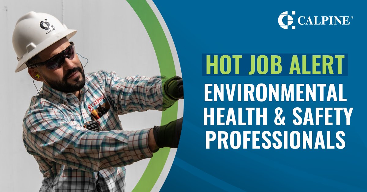 CalpineCareers's tweet photo. Passionate about creating safer workplaces and protecting the environment? Join Calpine’s Environmental Health and Safety team and play a critical role in driving our sustainability and safety goals forward. 

Explore opportunities today: https://t.co/Z8e2HWb7uY https://t.co/L6xt4bAqB9