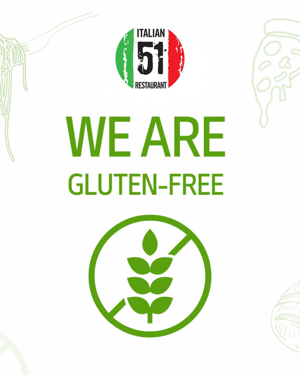 51_italian's tweet image. We are proud to be one the UK’s first and finest gluten-free restaurant…
Almost every item on our menu is also GF.

Ask your waiter when ordering (dairy free also available).

Read more bit.ly/51-Gluten 

#gluten #glutenfree #glutenfreeliving #glutenfreefood #liverpool
