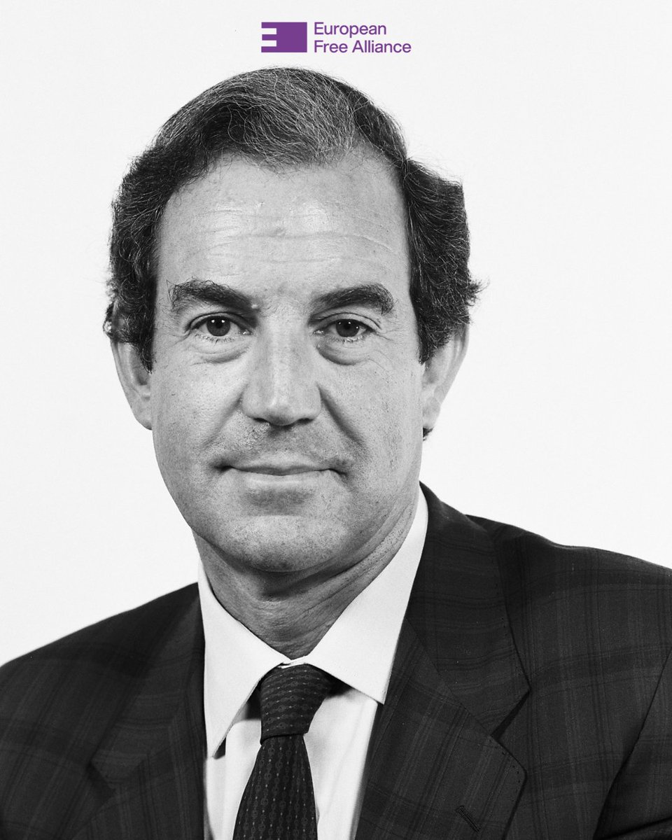 EFAparty's tweet photo. We are deeply saddened by the passing of Carlos Garaikoetxea, founder of @ealkartasuna first President of the Basque Country, and a former MEP. His commitment to democratic values, self-determination, and European cooperation helped shape our shared journey 🖤 https://t.co/Nih9951UhG