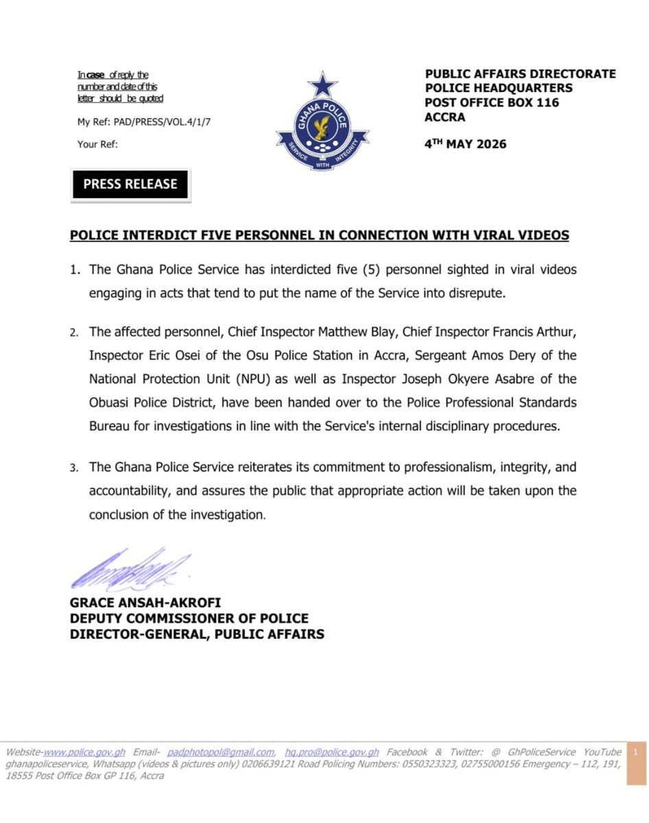 Ghana Police Service tweet media