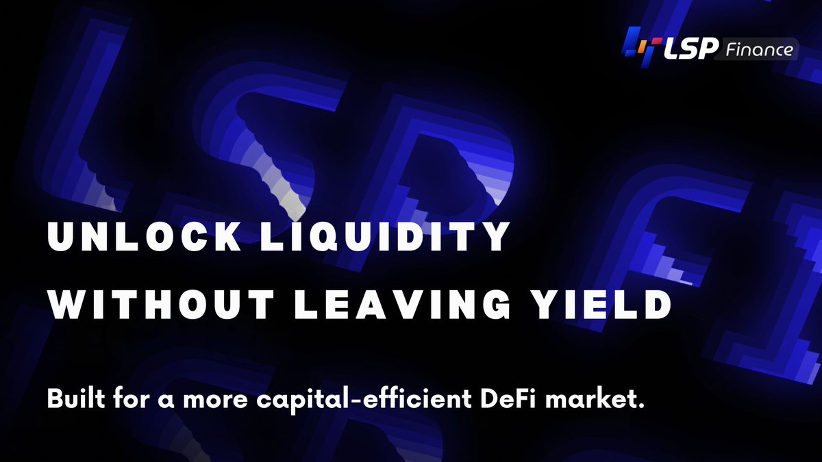 LSP_Fi's tweet image. Capital should not sit still just because it is staked.🌊

#LSP is building liquidity infrastructure for PoS assets, helping users unlock tradable value while staying connected to staking yield.

More flexibility for users.
More capital efficiency for #DeFi.
#Staking