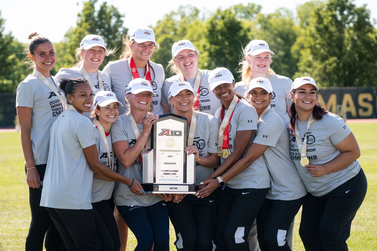 DaytonFlyers's tweet photo. A-10 Champs has a good ring to it! 🥇✈️ 

Congrats, @UDWomensTF_XC 👏 https://t.co/FFb9okyNru