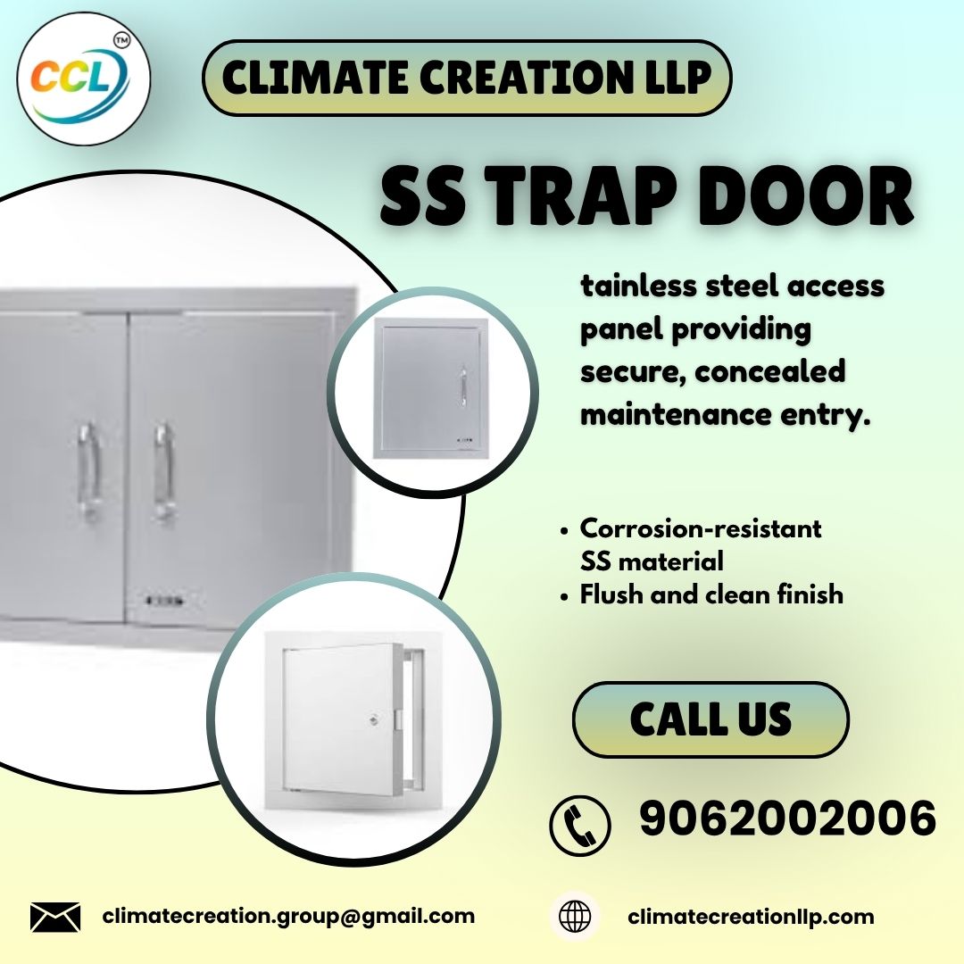 Climateccl's tweet image. Hidden access, visible quality. 🚪✨

SS Trap Door features:
✅ Corrosion-resistant SS material
✅ Flush, clean finish
✅ Concealed maintenance entry
Discreet. Durable. Designed.
📞 9062002006
🌐 climatecreationllp.com
#SSTrapDoor #AccessPanel #StainlessSteel #Maintenance